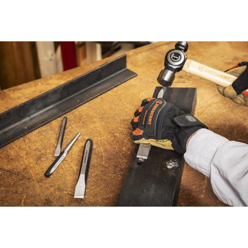 GEARWRENCH 27-Piece Large Chrome Punch & Chisel Set (82306) – Professional Tool Kit for Metalworking, Woodworking & Automotive Repair