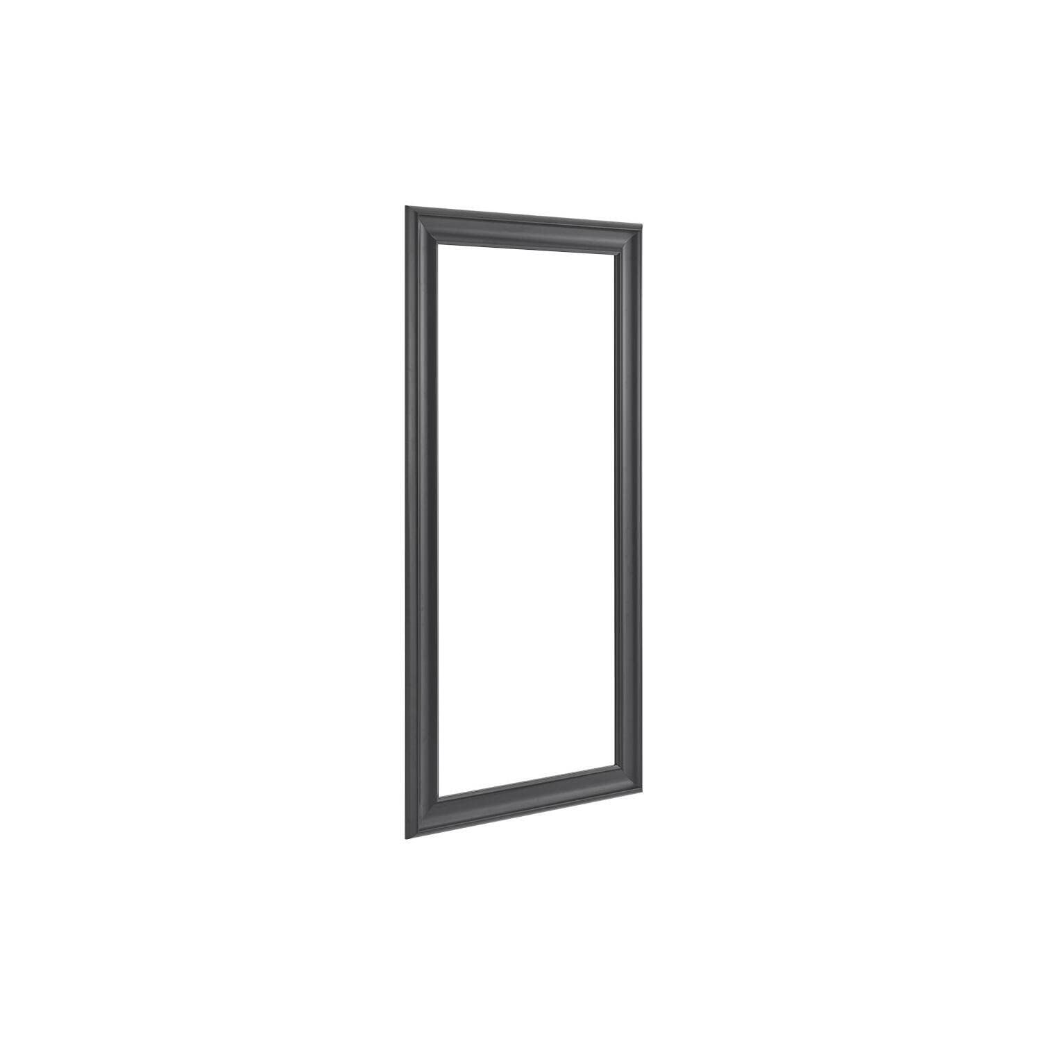 Elegant Full-Length Black Wood Mirror - Standing or Wall Mounted with Rust-Resistant Coating | Shatterproof Full Body Dressing Mirror for Bedroom, Living Room & Beach House Decor | Perfect for Vanity, Yoga Practice & Home Staging