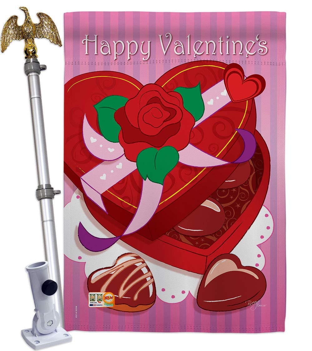 Breeze Decor Spring Valentines House Flag Set - 28