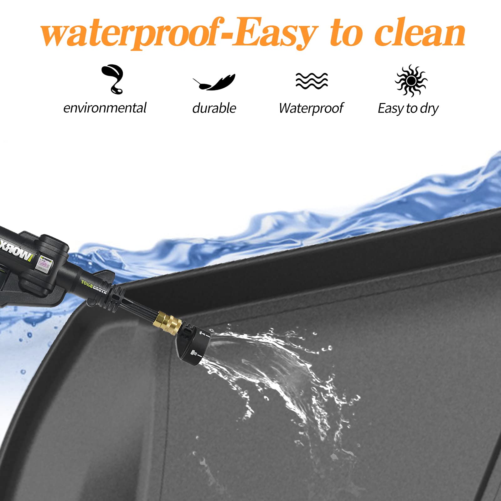 Heavy Duty Black TPO All-Weather Waterproof Cargo Liner Trunk Mat for 2011-2023 Dodge Charger & Chrysler 300 - Rear Cargo Protector for Pets, Groceries, and Outdoor Gear