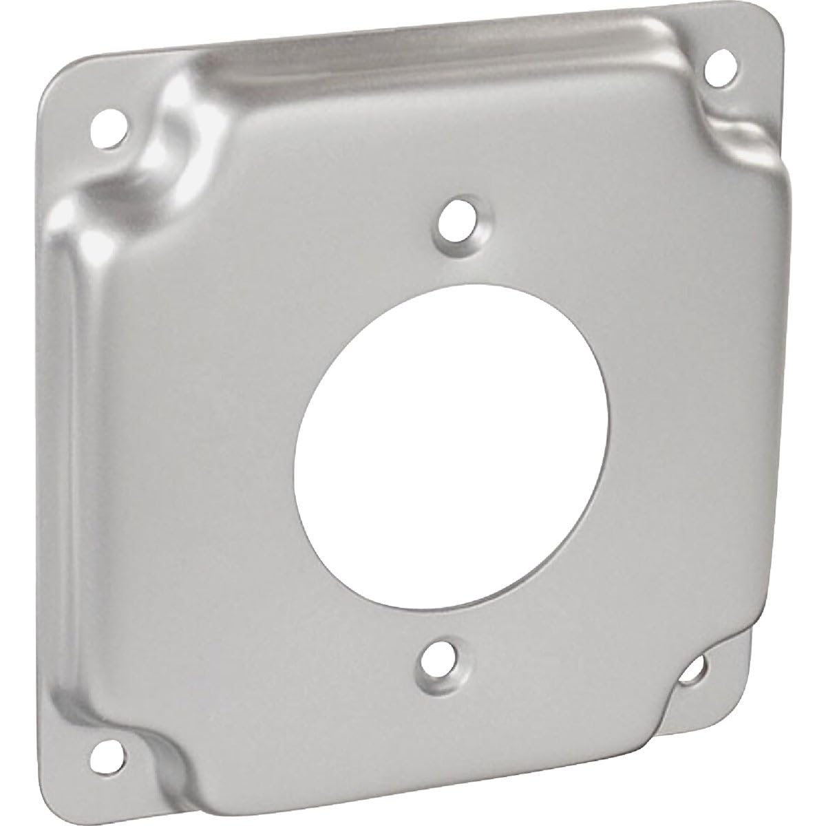 4 Inch Square 30A Electrical Box Cover - Durable Metal Cover for Junction Boxes, Outlets & Switches - Ideal for Home, Office & Commercial Electrical Installations