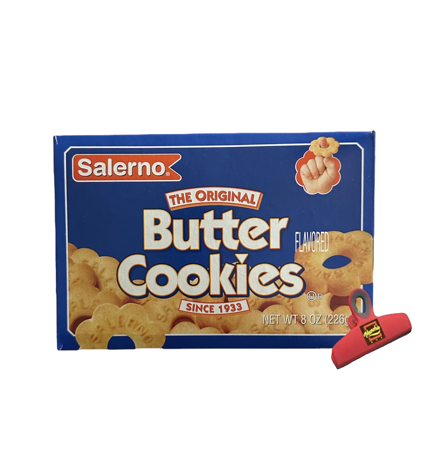 Salernos Butter Cookies - 8 Oz Box | Delicious Homemade Cookies for Snacking, Gifts & Parties | Perfect for Office Treats, Holiday Gifts & Family Gatherings