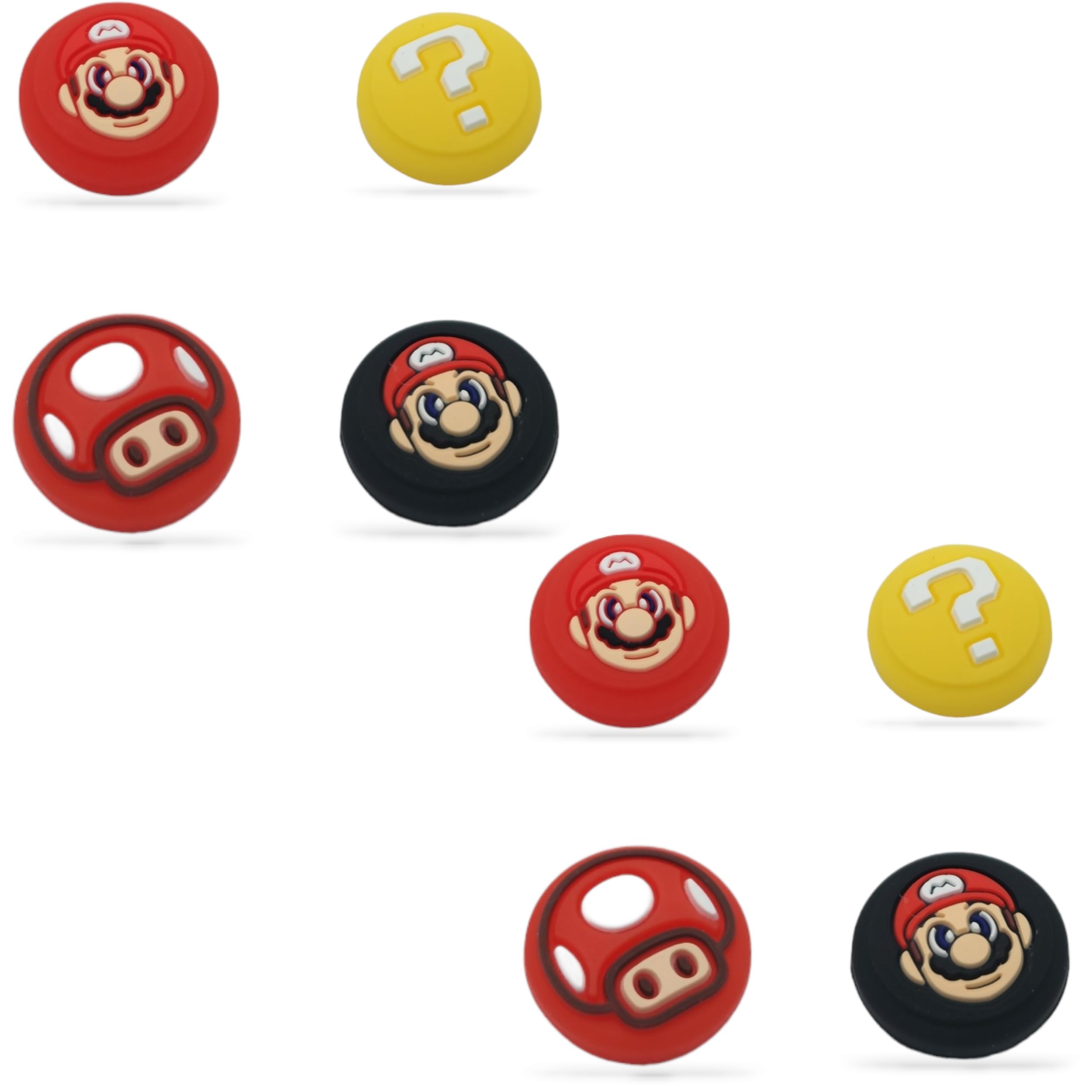 MatoSan 8X Joystick Thumb Grips Caps for Nintendo Switch Joy-Con & Lite & OLED - Protective Silicone Thumbstick Covers for Better Grip & Comfort | Gaming Accessories for Enhanced Control & Durability