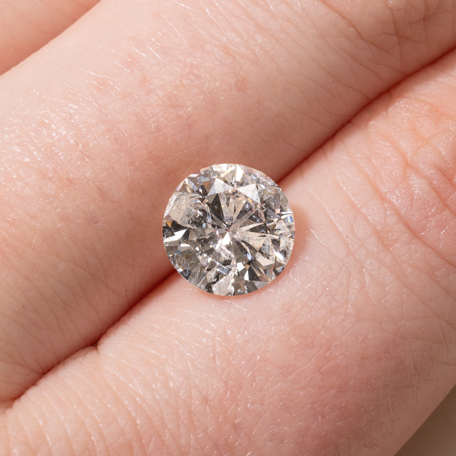 2.54ct Round Brilliant Cut Loose Diamond - I2 Clarity, I/J Color | Ideal for Engagement Rings & Fine Jewelry