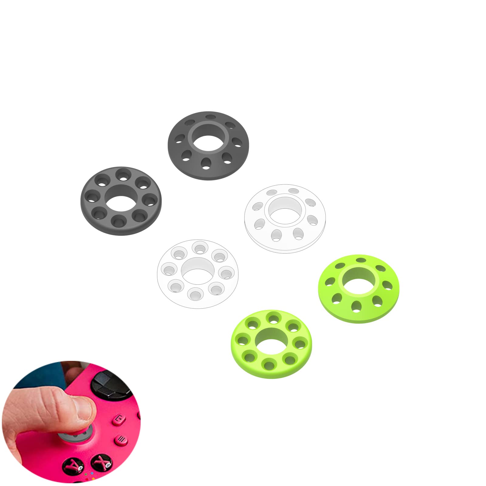 Precision Rings for PS5, PS4, Xbox & Switch - Aim Assist Controller Accessories for Gaming