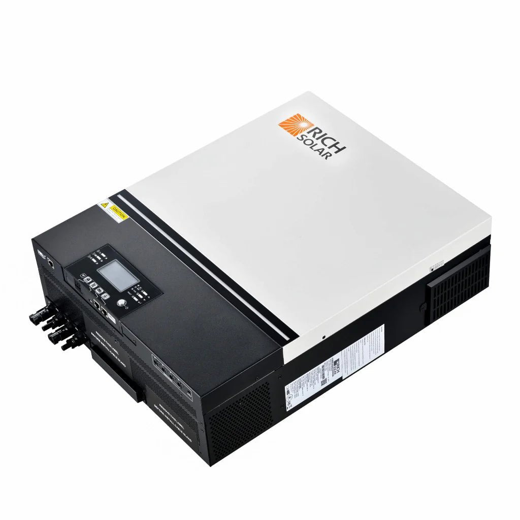 Rich Solar 6500 Watt (6.5KW) 48V Off-Grid Hybrid Solar Inverter for Home, RV & Cabin - Pure Sine Wave Power Converter with MPPT Charger | Backup Energy Solution for Power Outages & Off-Grid Living