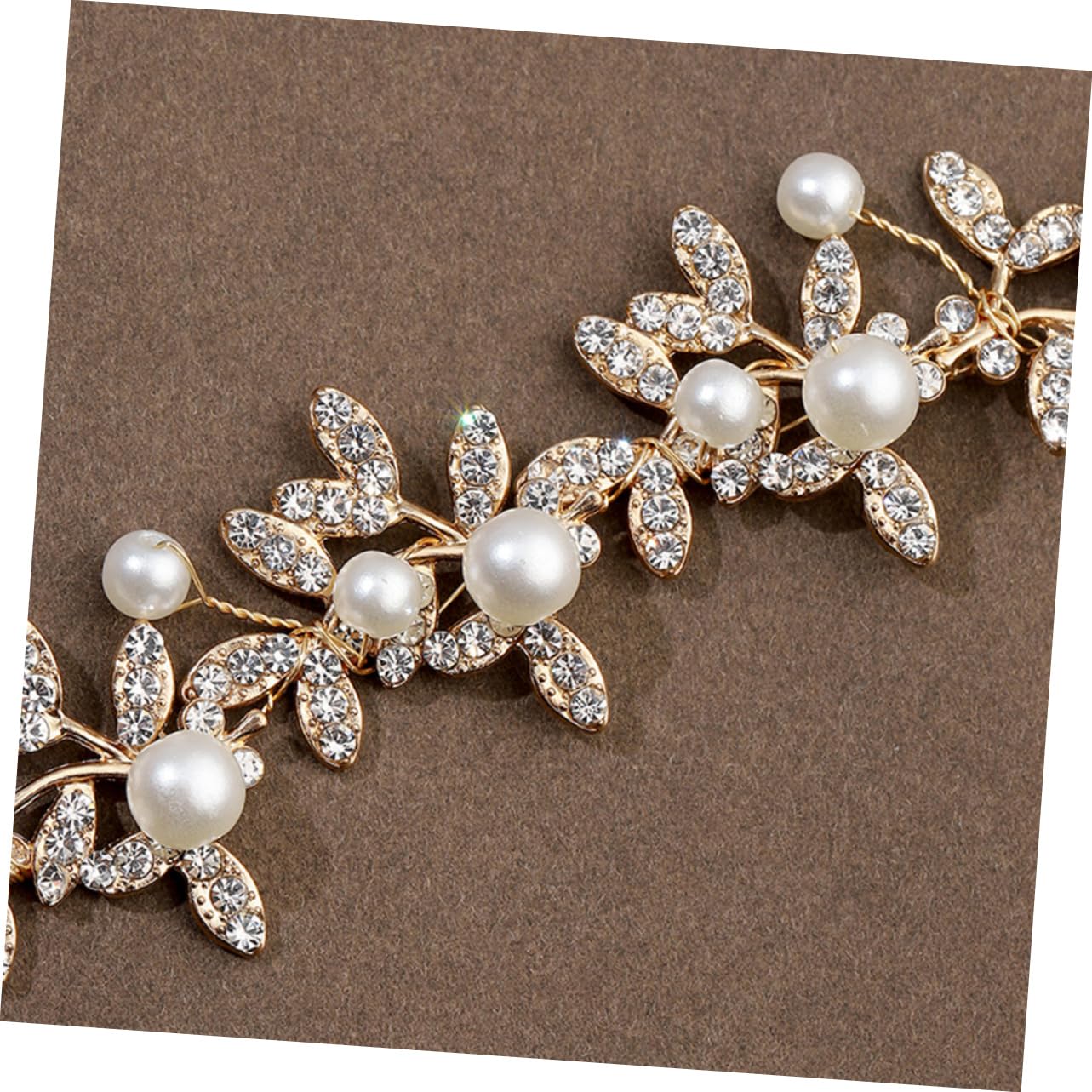 POPETPOP Bridal Wedding Headpiece - Elegant Bride Headband Hair Accessories for Women - Perfect for Weddings, Parties & Special Occasions