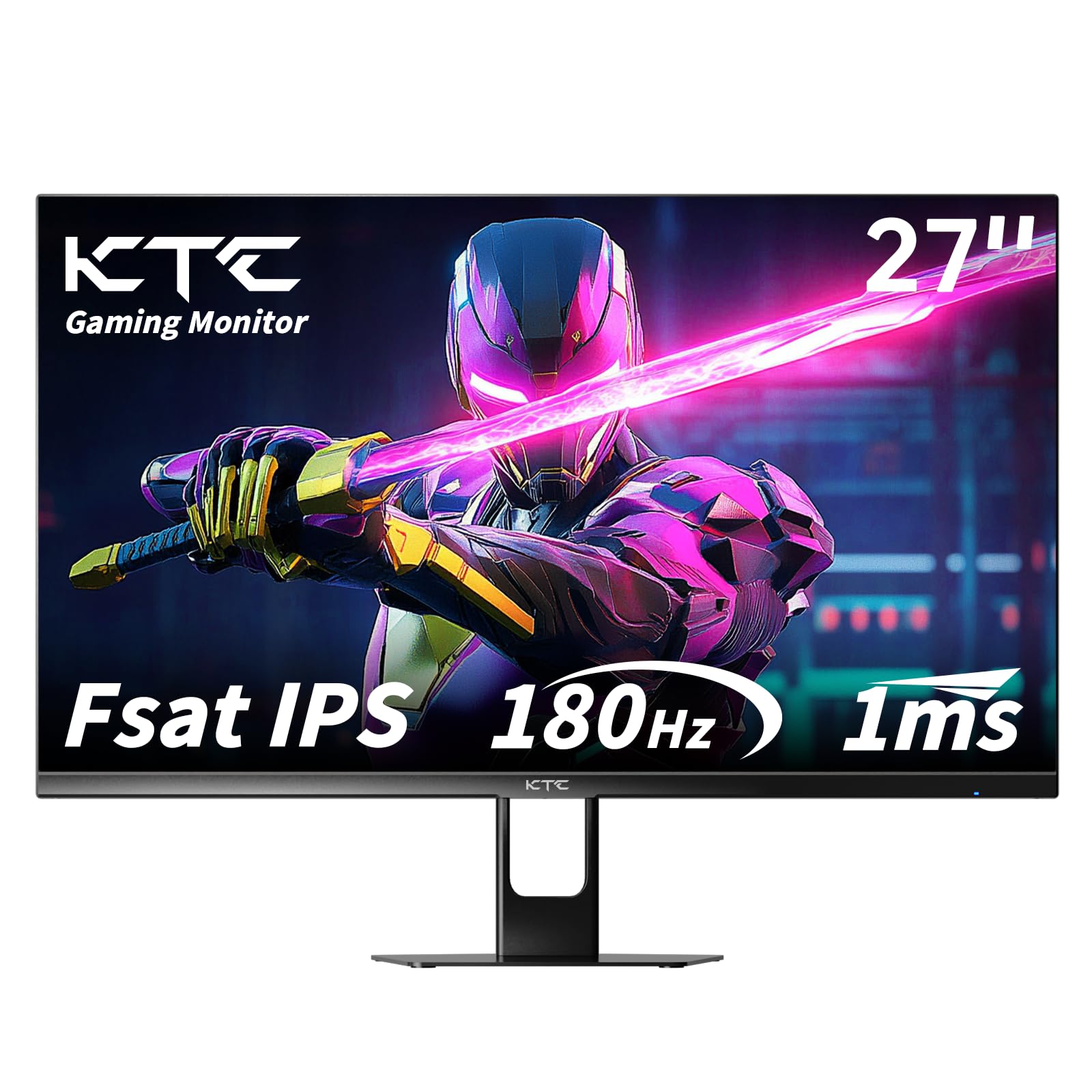 27 Inch Gaming Monitor 180Hz Full HD 1920x1080 Fast IPS Display with 1ms Response, FreeSync, HDR | DP 1.4 & HDMI 2.0 Ports | VESA Mount | Frameless Design | Perfect for Esports, FPS & Console Gaming (H27F22)