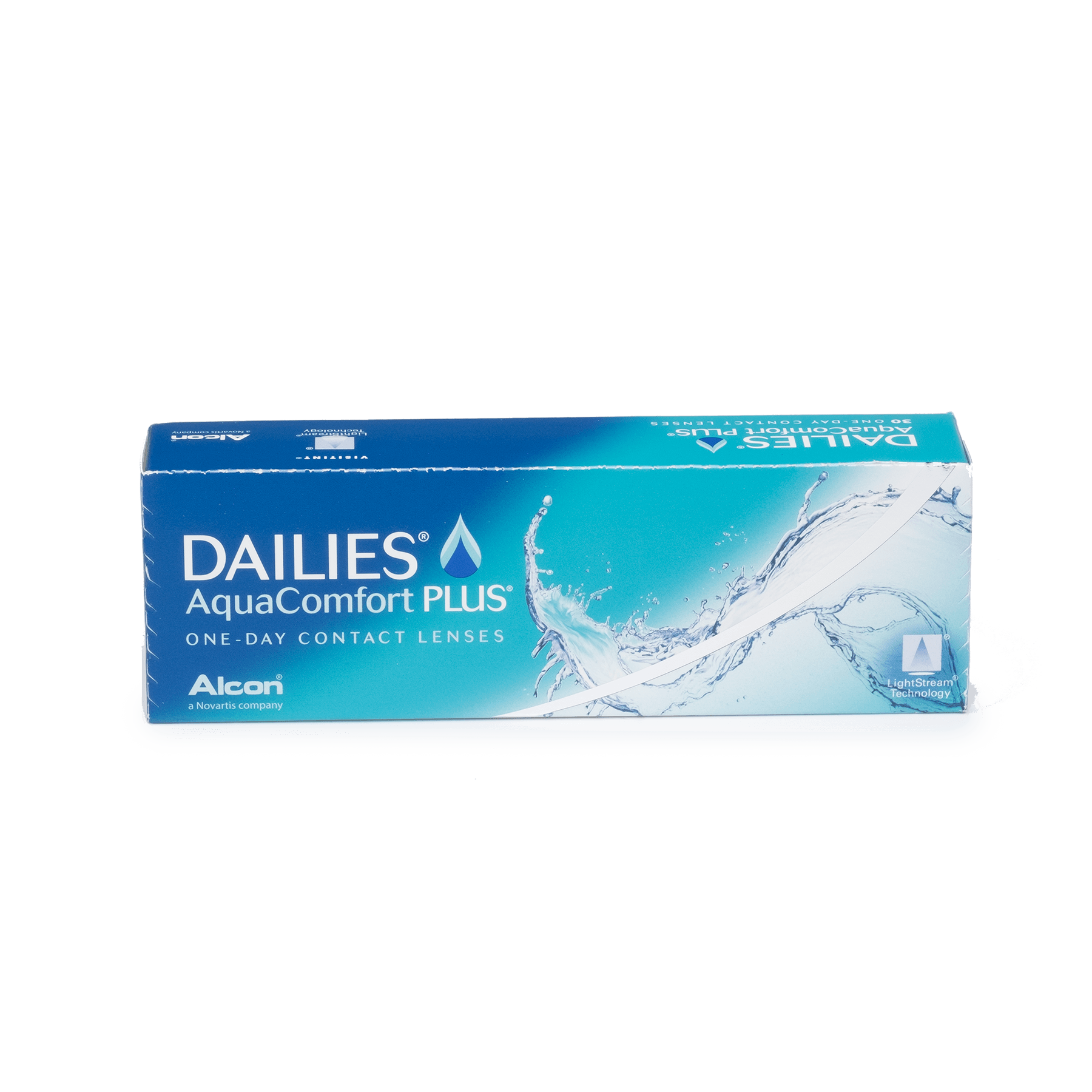 DAILIES AquaComfort Plus Daily Disposable Contact Lenses - 30 Pack (30 Lenses, 15 Pairs) for All-Day Comfort & Moisture - Perfect for Work, Travel, and Active Lifestyles
