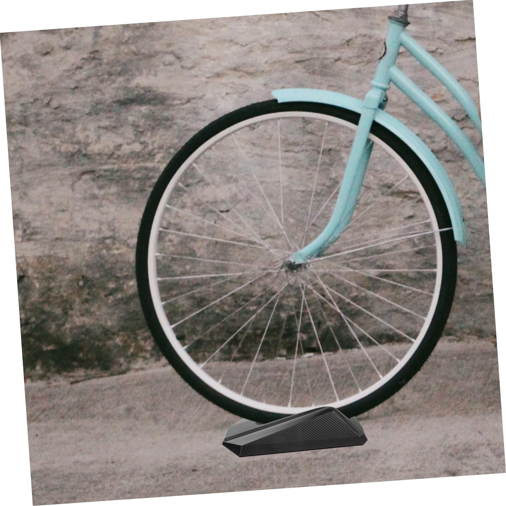BESPORTBLE Bike Trainer Stand - Heavy Duty Plastic Exercise Bike Mat for Indoor Cycling, Bicycle Display Stand & Wheel Protection - Perfect for Home Gym, Spinning Classes & Bike Storage