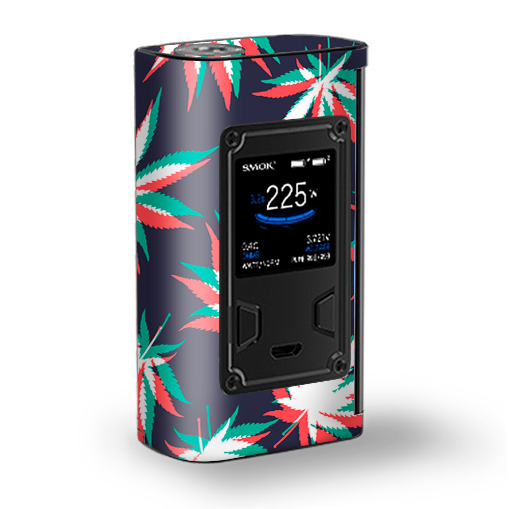 3D Holographic Week Pot Leaf Majesty Smok Skin - Waterproof Decorative Sticker for Laptops, Phones & Vape Devices - Perfect for Stoners, Smokers & Cannabis Enthusiasts