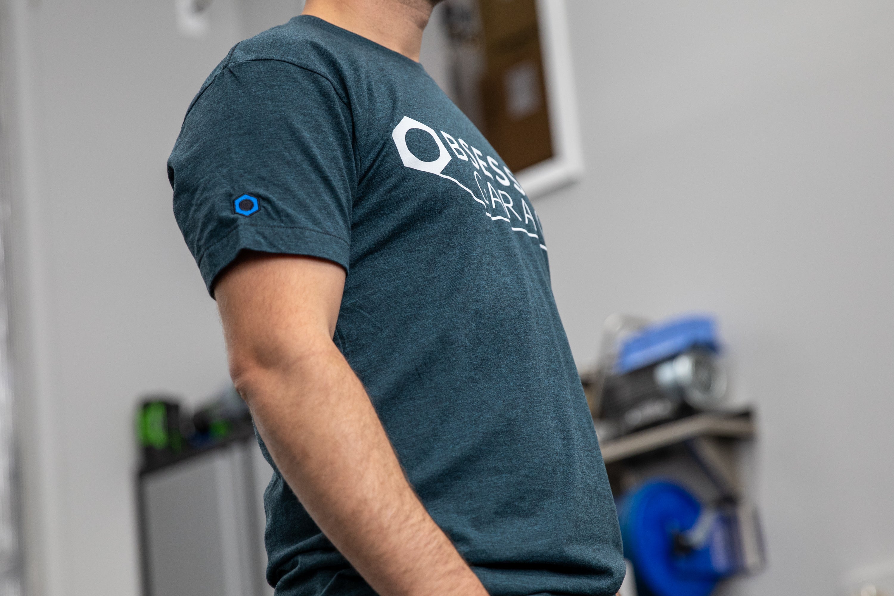 Obsessed Garage Logo T-Shirt - Premium Cotton Unisex Tee for Car Enthusiasts - Perfect for Car Shows, Meetups & Casual Wear