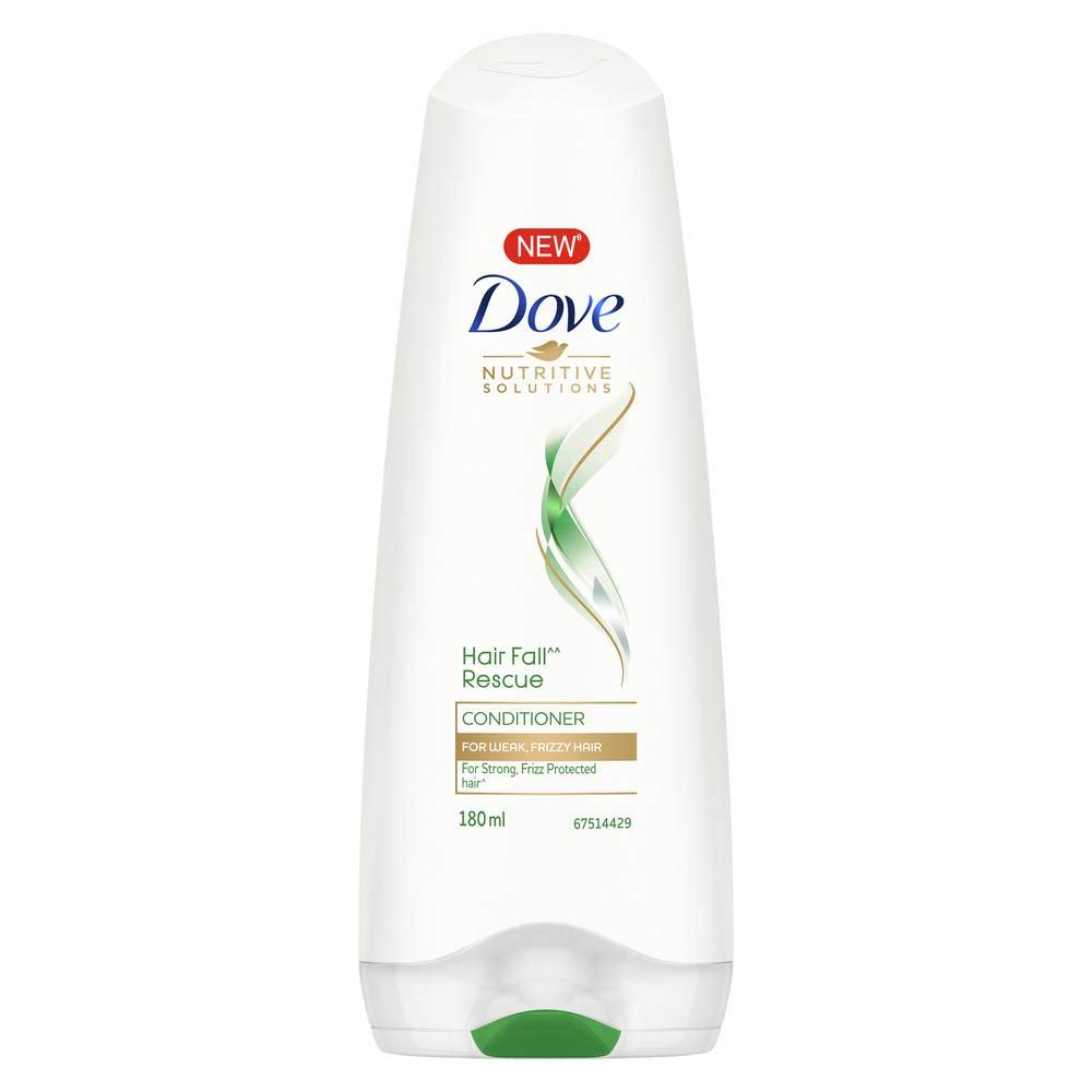 Dove Hair Fall Rescue Conditioner & Dryness Care Conditioner, 180ml - Reduce Hair Loss & Hydrate Dry Hair for Healthy, Strong Locks - Perfect for Daily Hair Care Routine & Damaged Hair Treatment