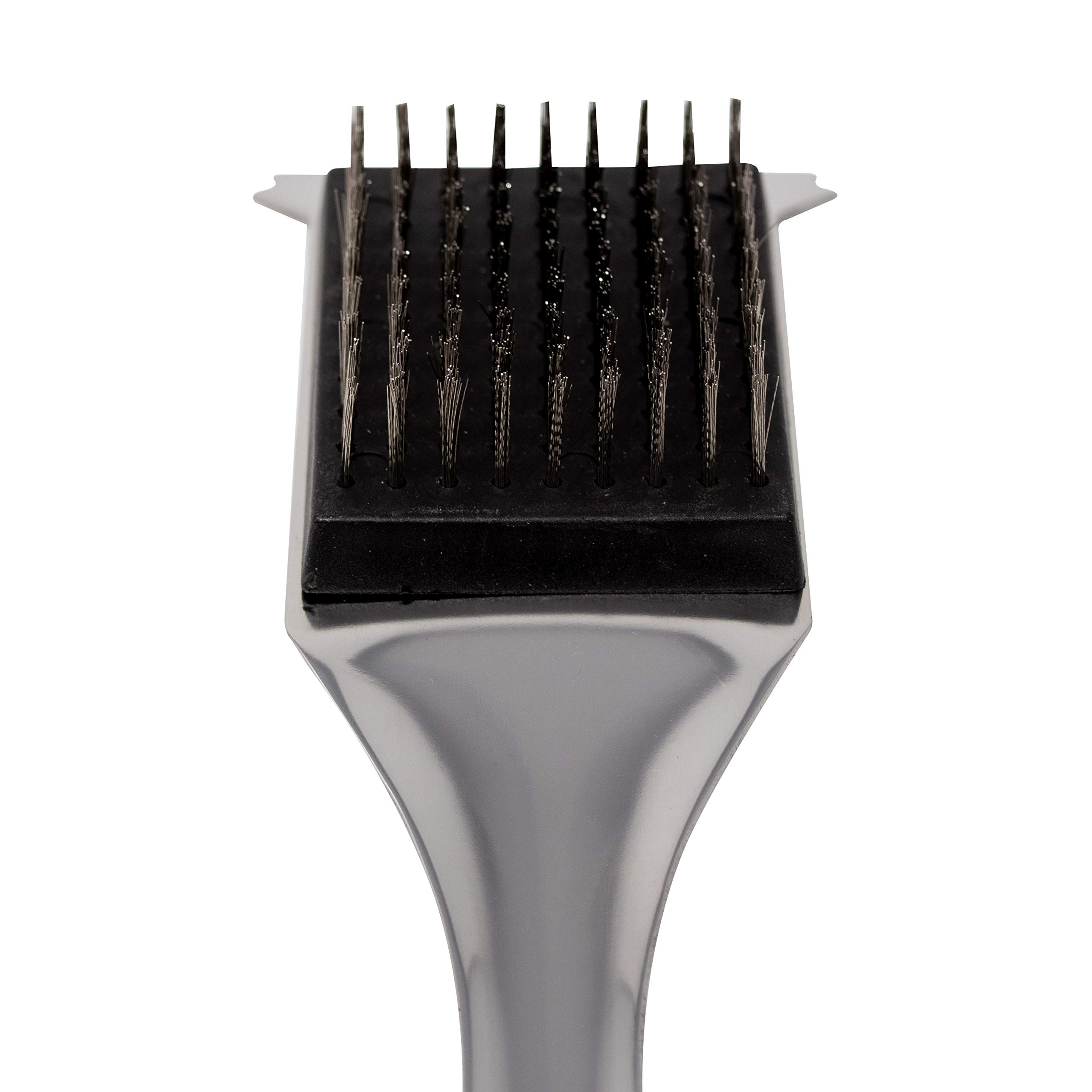 Cuisinart CCB-134 Comfort Grill Cleaning Brush - Heavy Duty Stainless Steel Bristles for BBQ, Griddle & Outdoor Cooking - Easy Grill Maintenance Tool