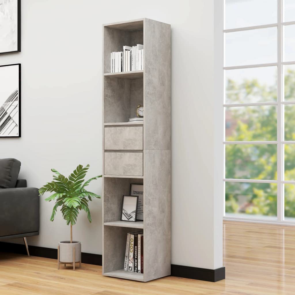 Modern Bookcase Display Shelf - Storage Cabinet for Living Room, Bathroom, Kitchen | 14.2