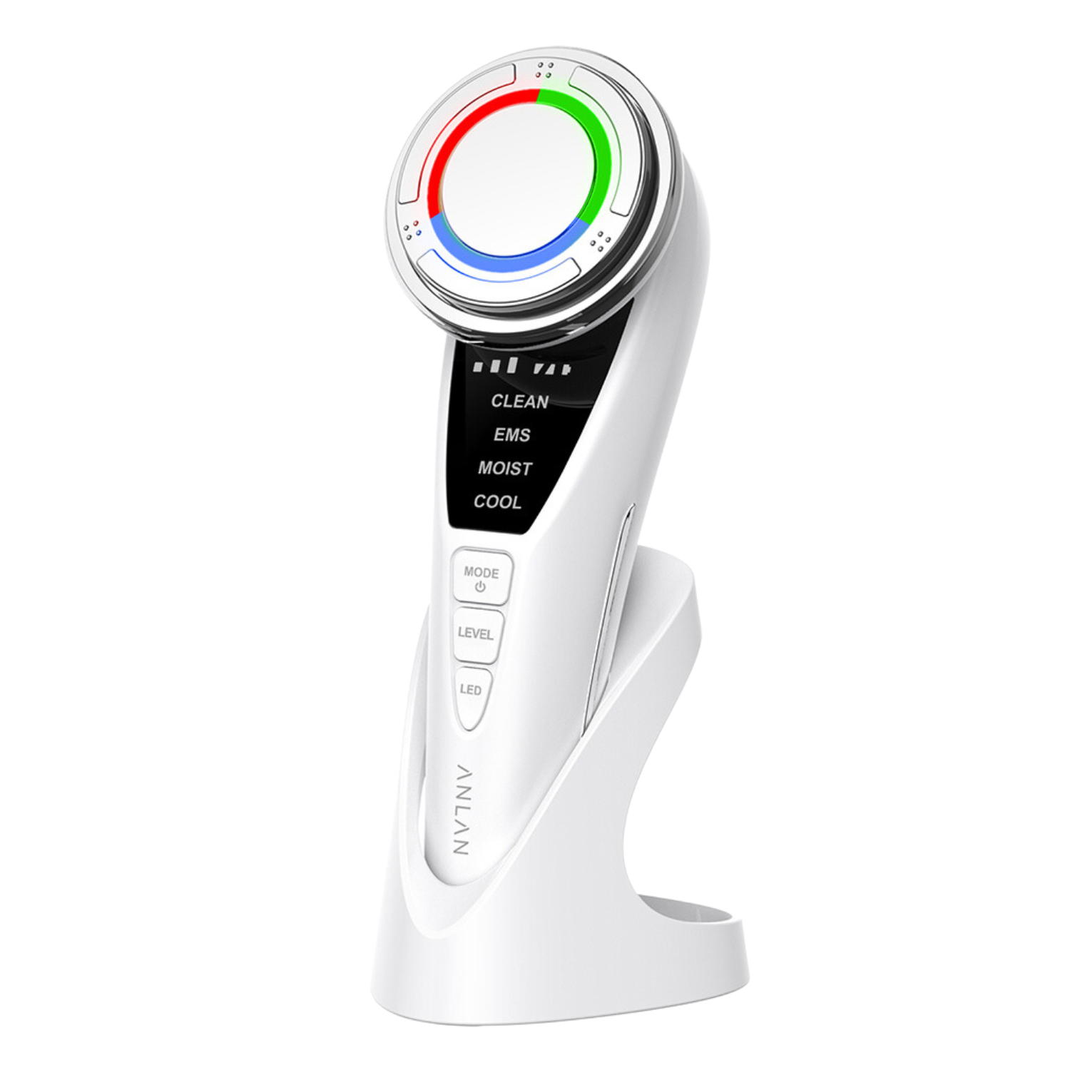 ANLAN ADRY15 001 EMS Light Therapy Facial Device - Red & Blue LED Photon Skin Care Machine for Anti-Aging, Acne Treatment & Skin Rejuvenation | Perfect for Home Spa & Professional Skincare Clinics