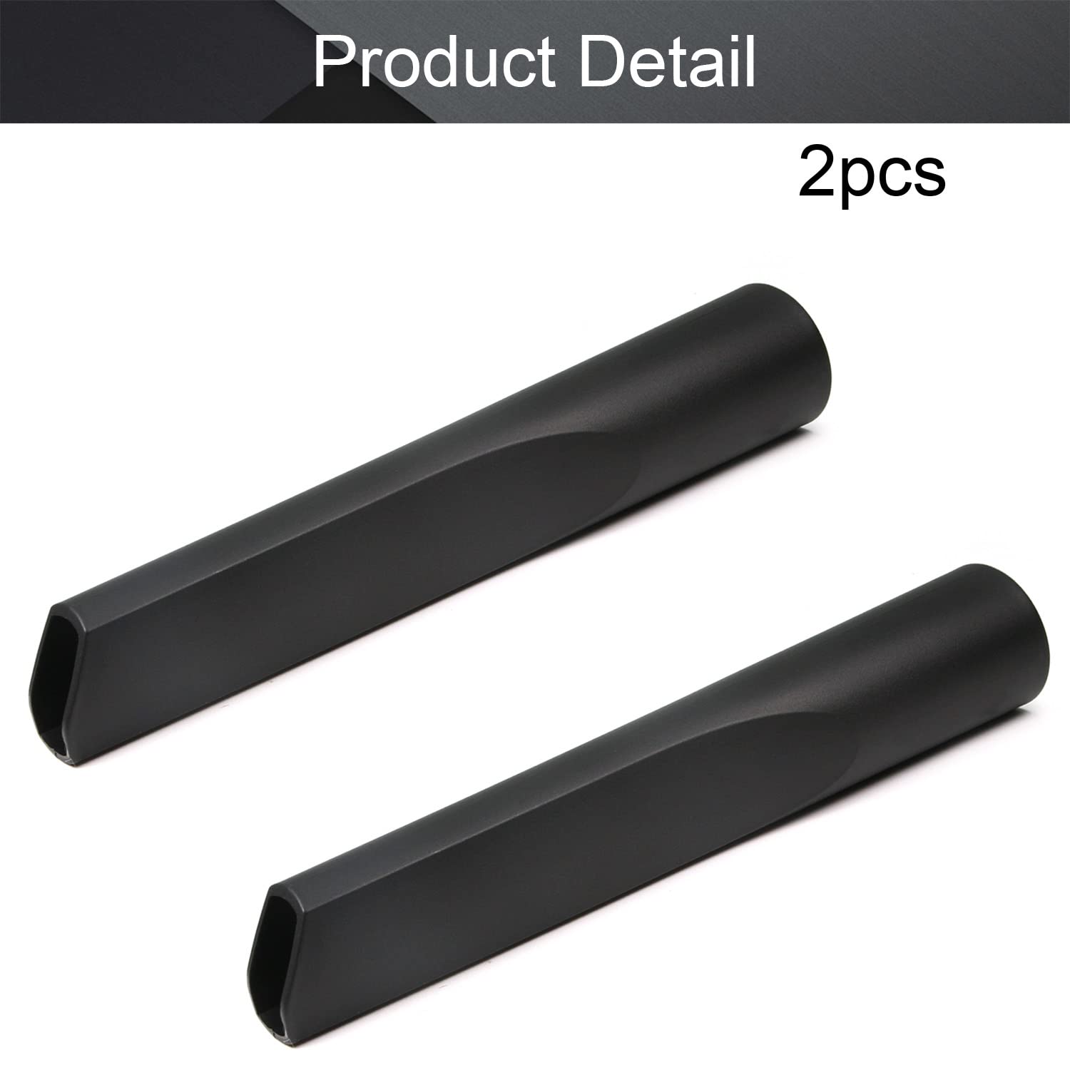Othmro 2-Pack 200mm Flat Crevice Tool - Universal Vacuum Cleaner Accessory with Quick Release, 32mm Nozzle Head - Perfect for Tight Spaces, Corners & Home Cleaning (Black PP Plastic)
