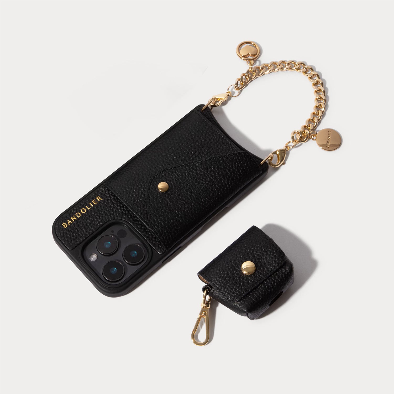 Premium Maya & AirPods Pro Case Set - Sleek Black/Gold Design | Perfect for Travel, Work & Everyday Use