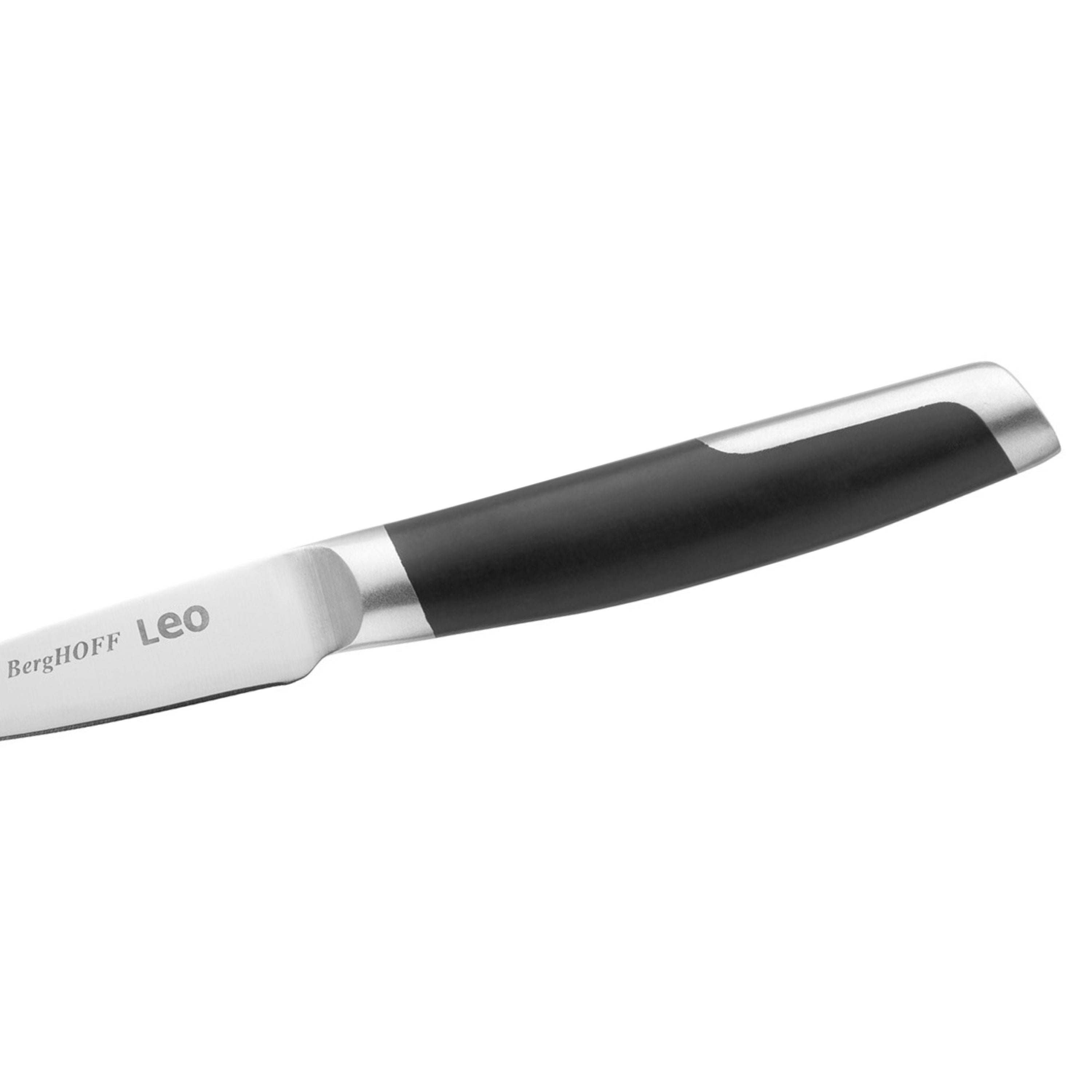 BergHOFF Leo Graphite 3.5-inch Stainless Steel Paring Knife - Sharp Kitchen Knife for Peeling, Slicing Fruits & Vegetables - Perfect for Home Cooking & Professional Chefs