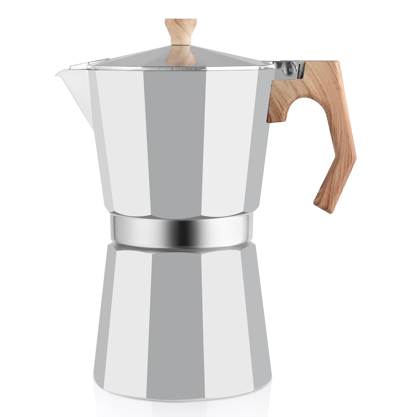 Wedrink 12-Cup Stovetop Espresso Maker - Italian Moka Pot, Aluminum Coffee Percolator for Camping & Home Use - Perfect for Cuban Coffee & Espresso Brewing