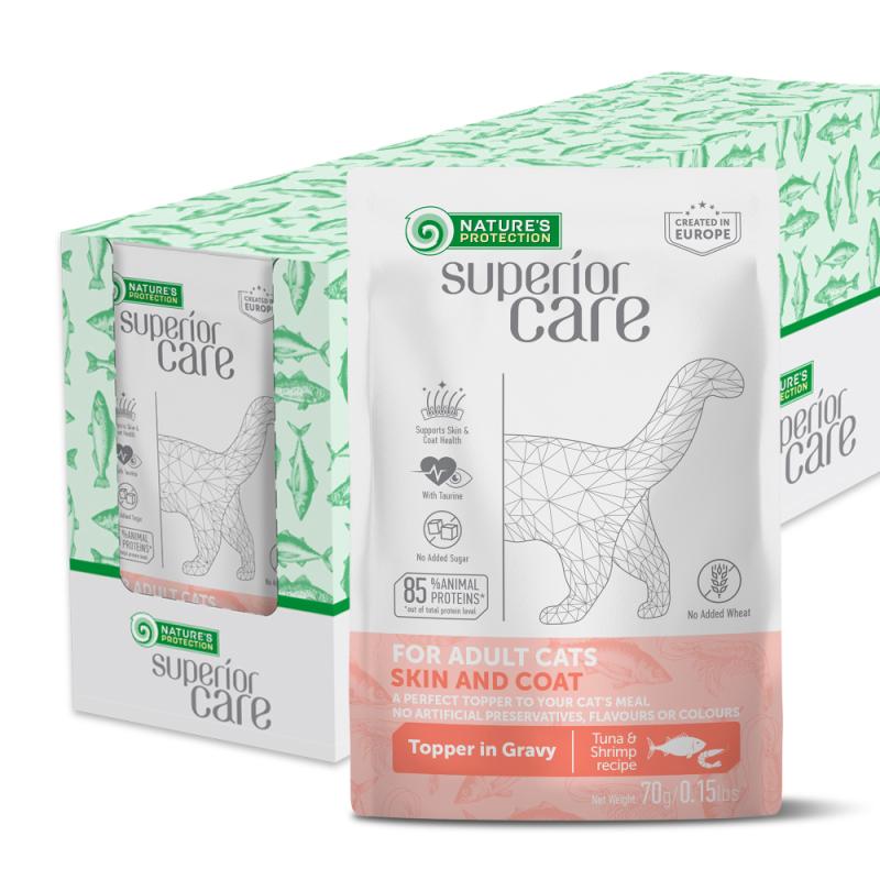 Premium Adult Cat Wet Food with Tuna & Shrimp - Grain-Free, High Protein Formula for All Breeds - 24 Pack (12oz Cans) - Perfect for Picky Eaters & Senior Cats