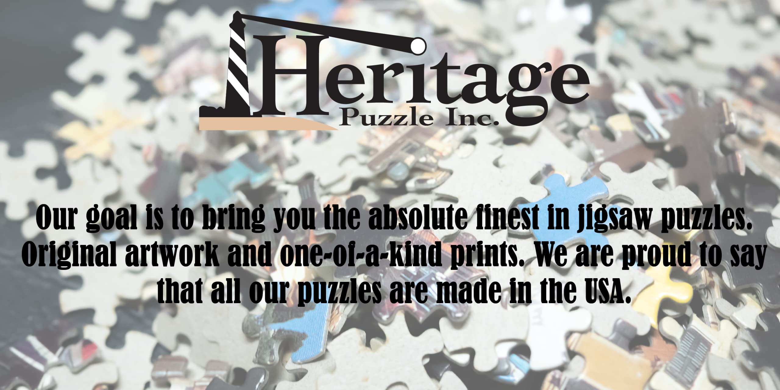 Heritage Puzzle - 550-Piece USA Map Jigsaw Puzzle (24