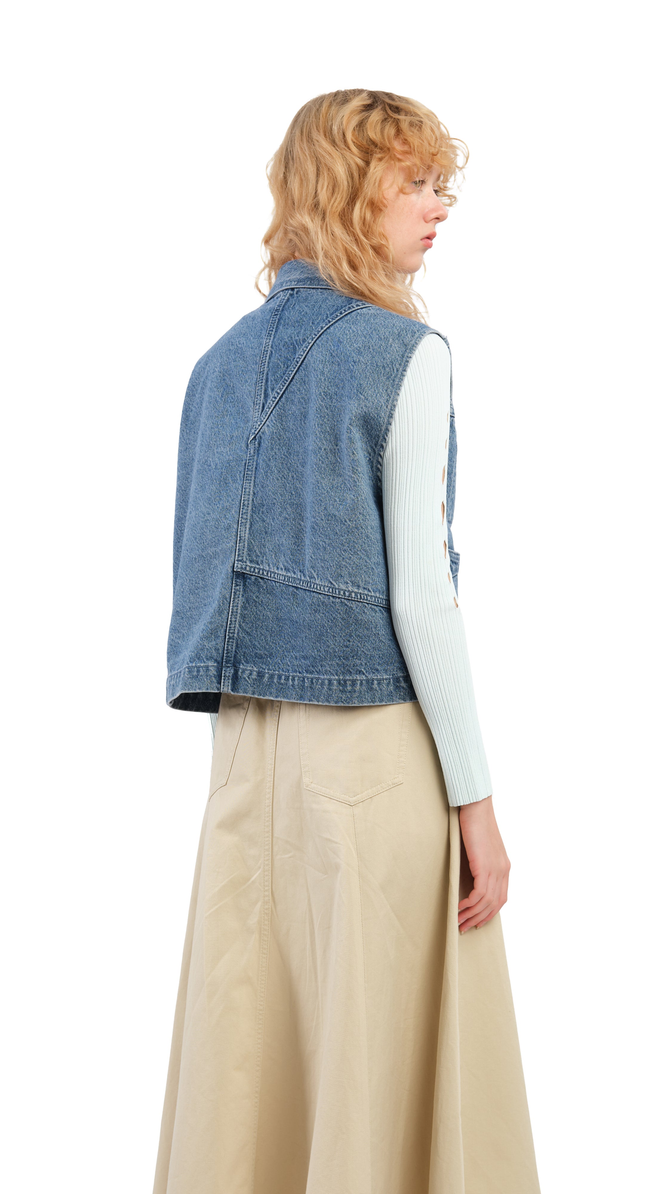 Vintage Rebuilt Denim Vest for Women & Men - Distressed Denim Jacket with Unique Patches - Perfect for Streetwear, Music Festivals & Casual Outfits