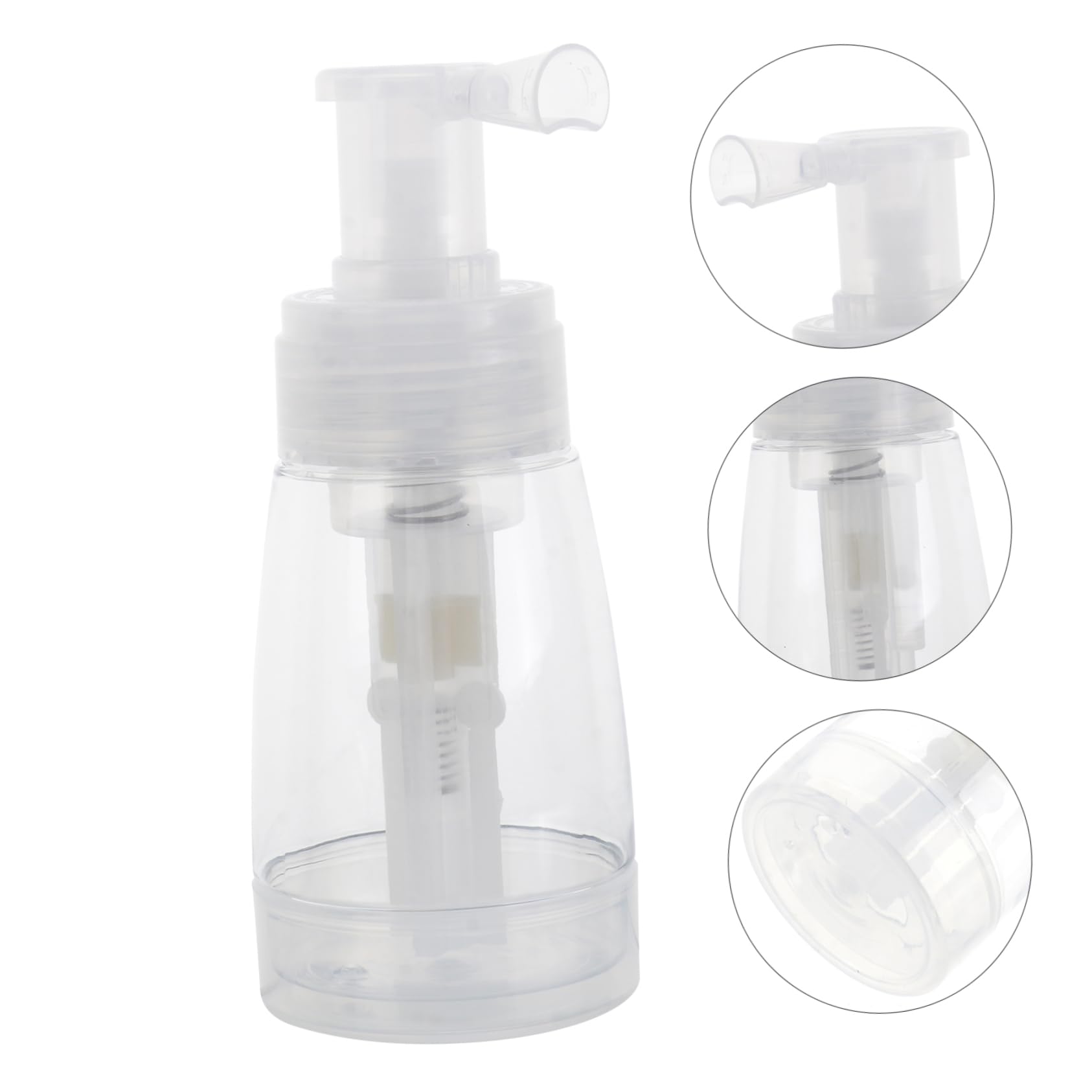 Angoily Hair Fiber Powder Dispenser - Travel Size Dry Shampoo Spray Bottle for Makeup, Pet Cosmetics & Barber Use | Portable Powder Pump Container for Baby Hair, Toiletries & Styling
