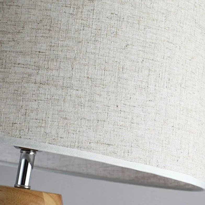 Modern White Cylindrical Wooden Tripod Floor Lamp - Adjustable Height Living Room Lighting for Bedroom, Office & Reading Nook - Warm Ambient Light for Cozy Home Decor