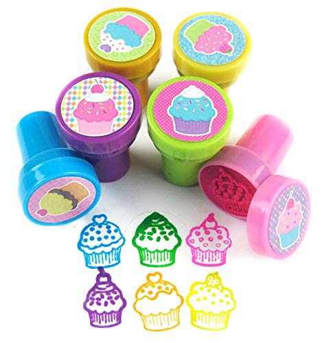 24-Piece Cupcake Stampers for Kids - Baking Party Favors, Pinata Fillers, Classroom Rewards - Fun Baking Tools for Birthday Parties & School Activities