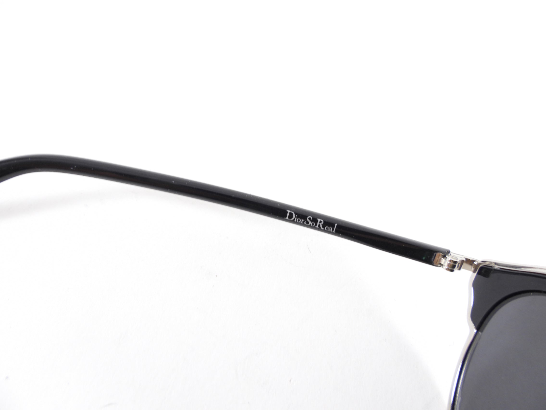 Dior So Real Black and Silver Sunglasses for Women - Luxury Designer Shades for Fashion & Outdoor Activities