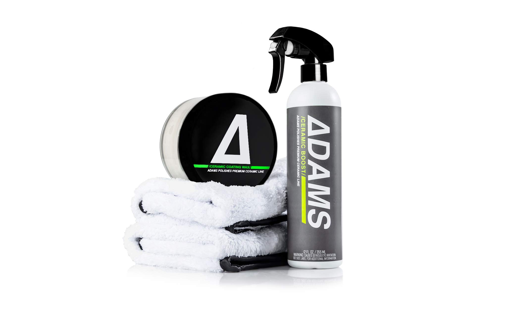 Adam's Ceramic Coating Paste Wax - Advanced SiO2 Infused Car Wax Kit | Long-Lasting Paint Protection & High Gloss Finish | Perfect for Detailing, Show Cars & Daily Drivers