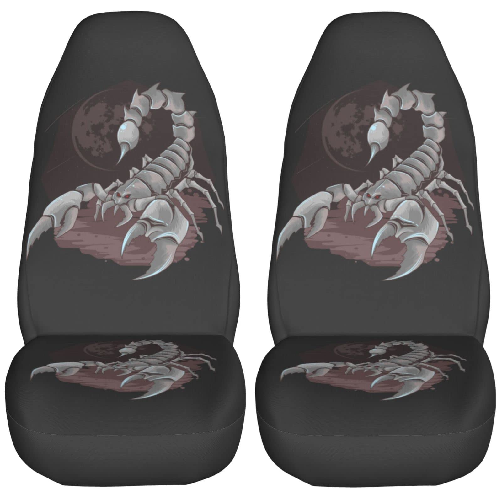 Delerain 2-Piece Universal Car Seat Covers - Premium Front Seat Protectors for Cars, SUVs, Sedans & Trucks | Waterproof & Comfortable Interior Accessories for Daily Commute & Road Trips