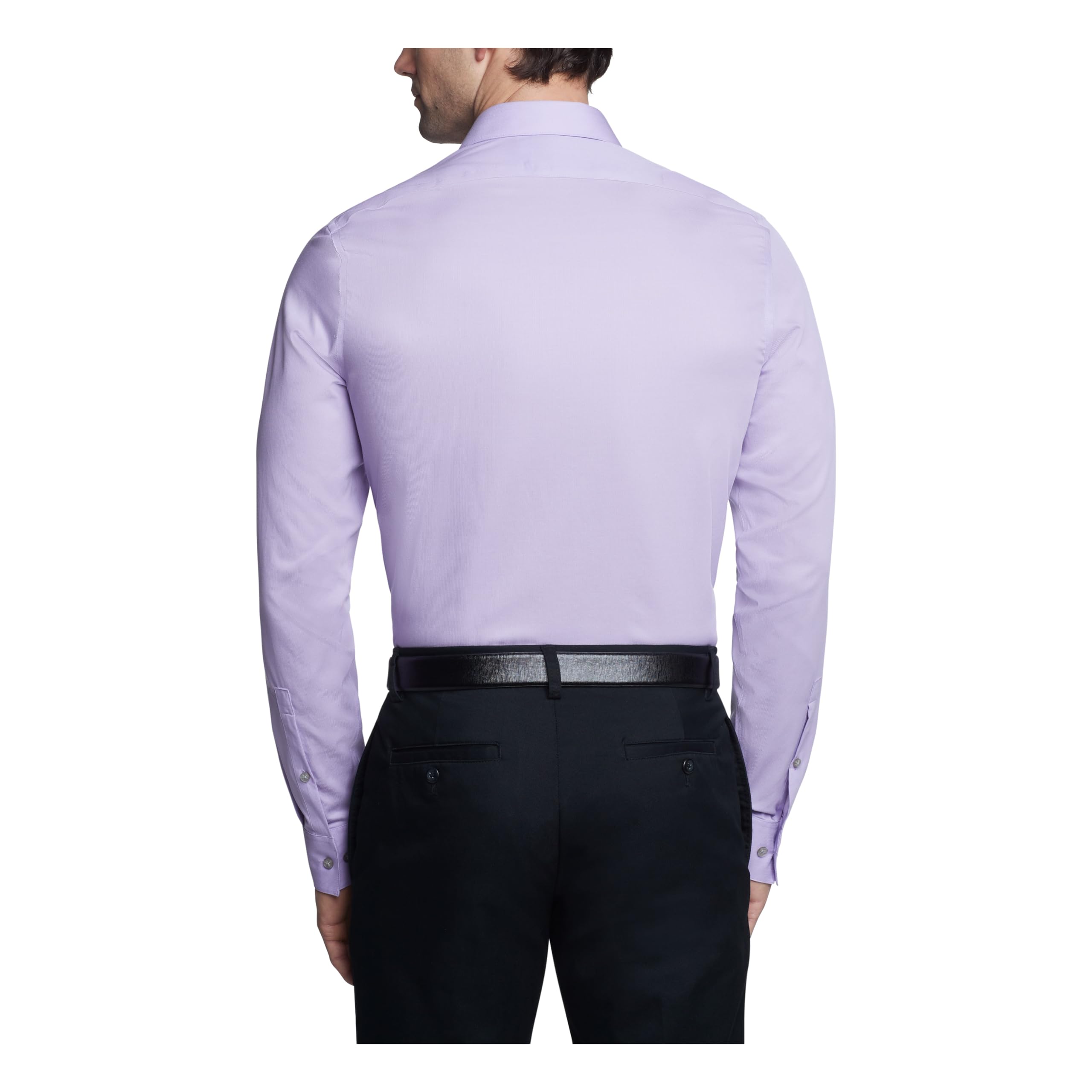 Calvin Klein Slim Fit Non-Iron Solid Dress Shirts for Men | Business Casual & Office Wear | Wrinkle-Free Formal Shirts