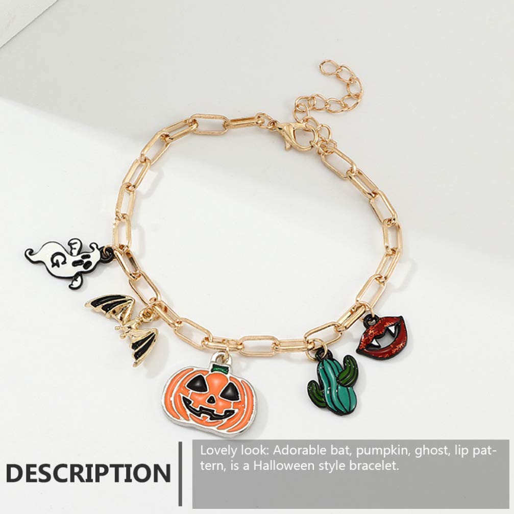 2Pcs Halloween Bracelet Set - Cute Cartoon Bangle Jewelry for Women - Halloween Party Accessories & Gifts - Perfect for Trick or Treat, Costume Parties, and Festive Celebrations
