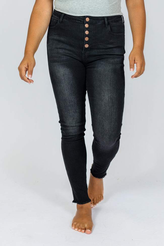 Chelsie Black Skinny Jeans for Women - High Waisted Stretch Denim Pants, Slim Fit Trousers (Final Sale) | Perfect for Casual Wear, Night Out & Everyday Fashion