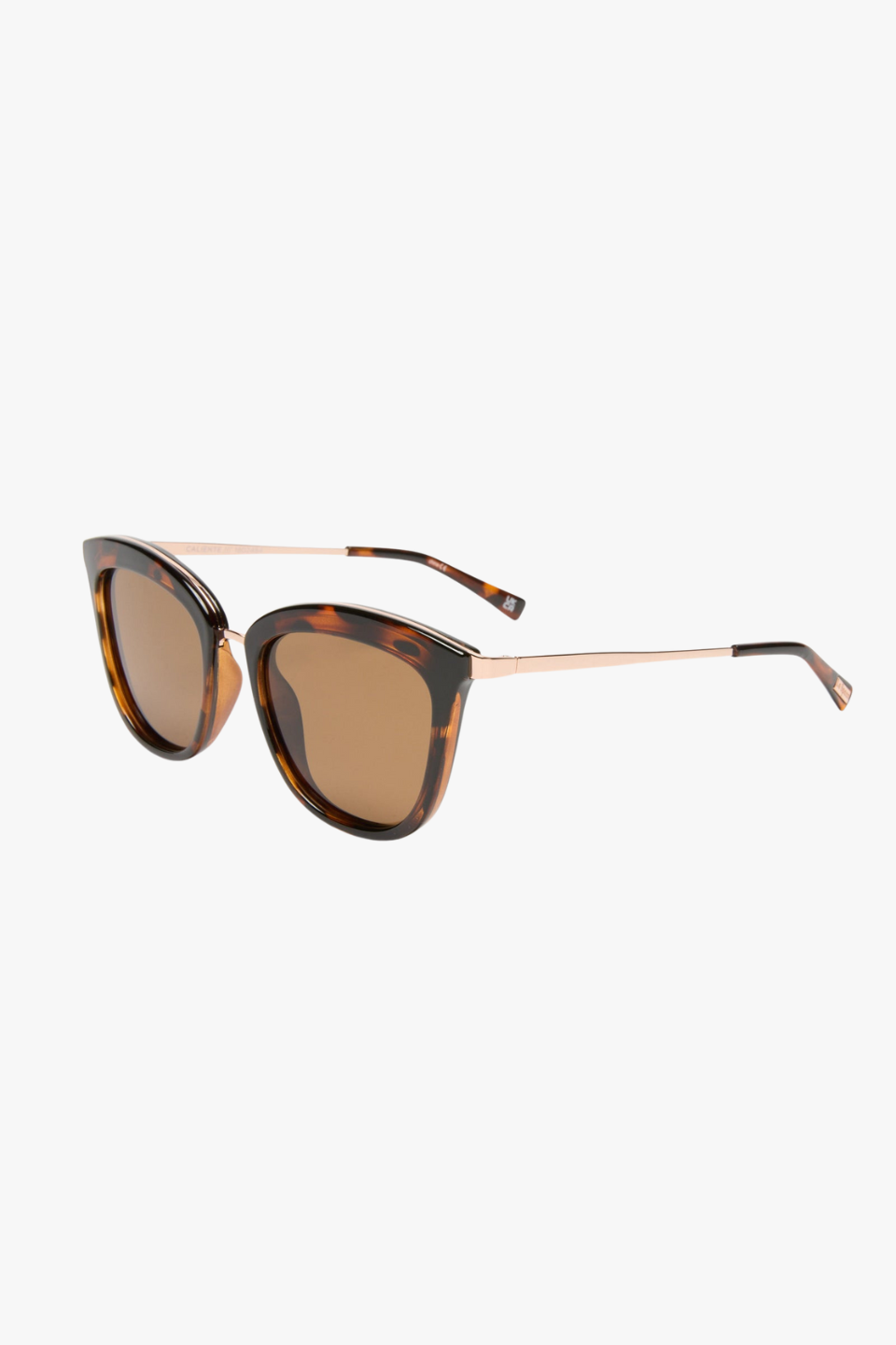 Caliente Tort Gold Arms Brown Polarized Lens Sunglasses for Men & Women - UV Protection, Stylish & Comfortable for Driving, Beach, and Outdoor Activities