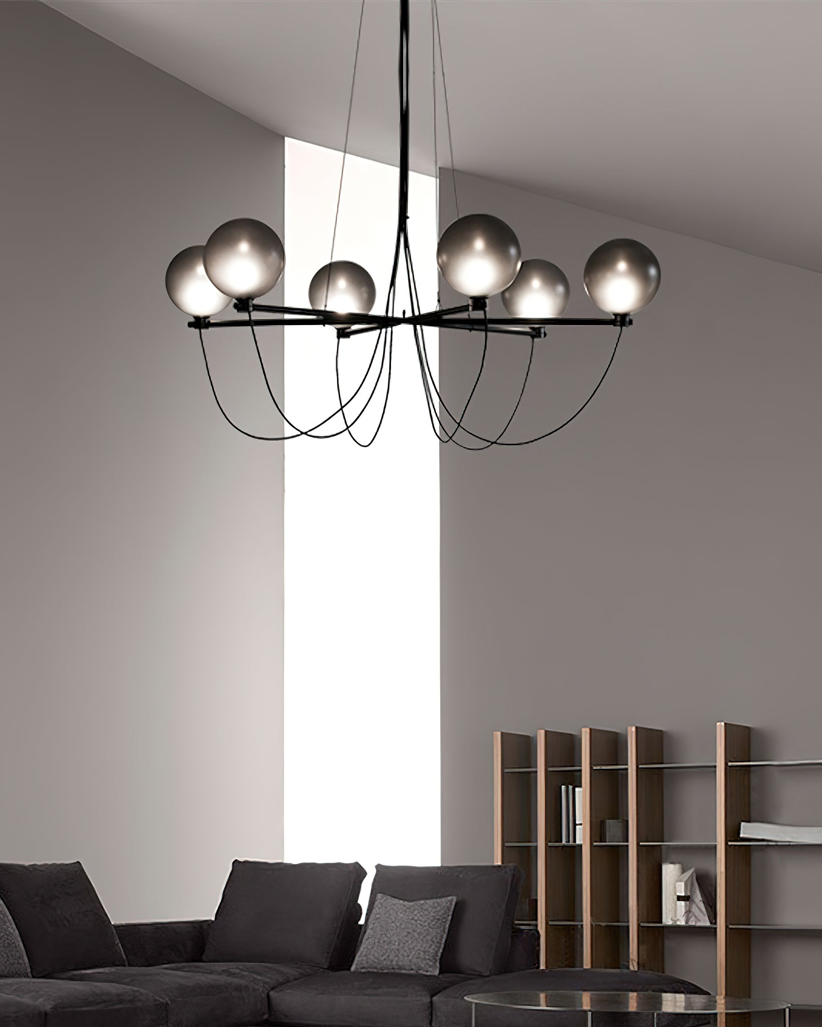 Bagnoregio Chandelier - Elegant Crystal Ceiling Light Fixture for Dining Room, Living Room & Bedroom Decor