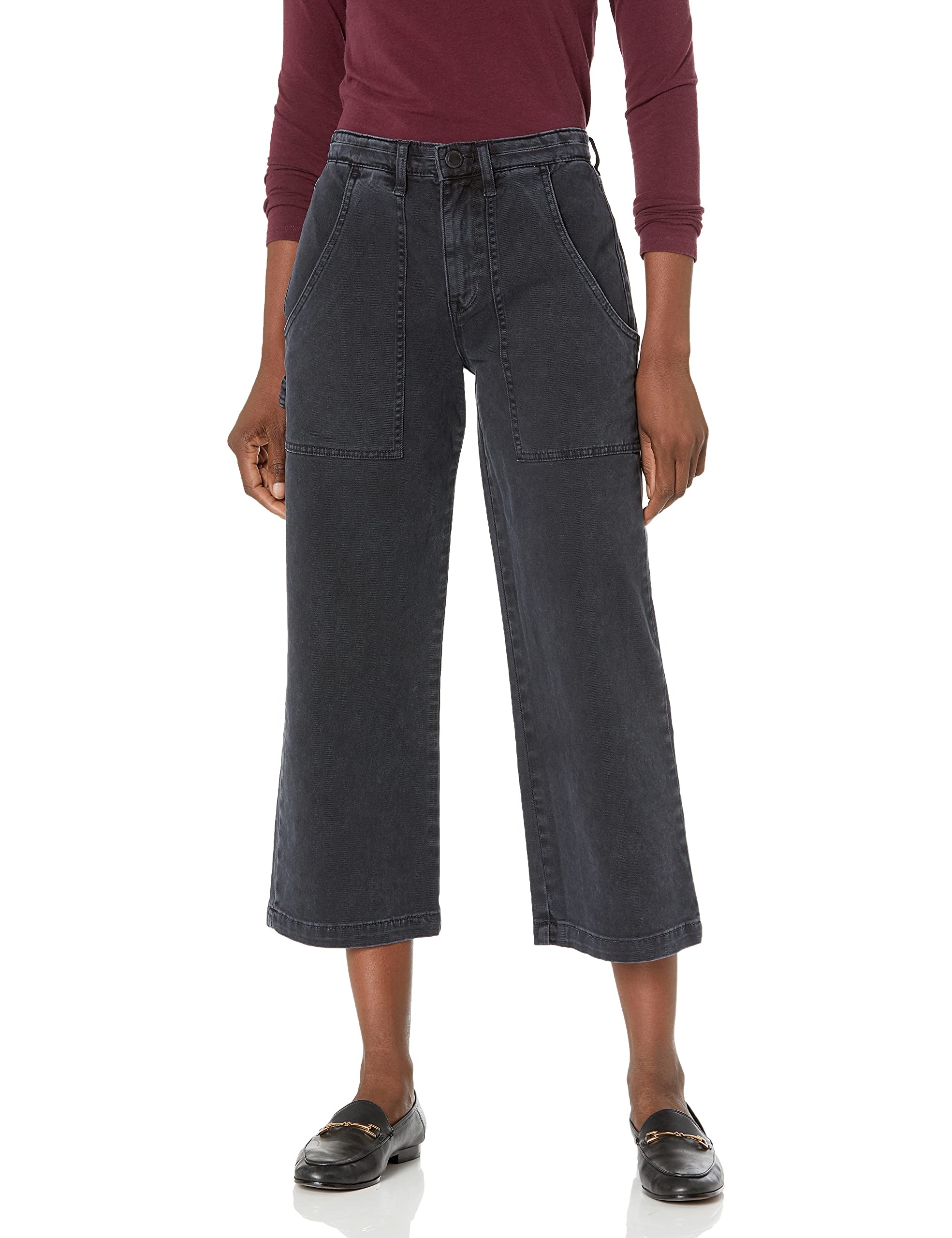 HUDSON Women's Nico Mid Rise Straight Leg Cropped Jeans - Stylish & Comfortable Denim for Casual Wear, Office & Everyday Outfits