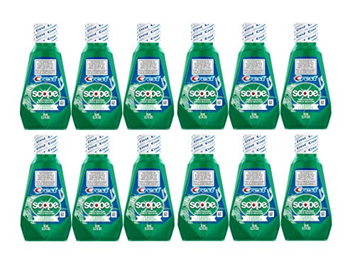 3 Pack Crest Scope Mouthwash, Classic Mint Flavor Travel Size 1.2oz (36ml) Each - Fresh Breath Oral Rinse for On-the-Go, Office & Travel Essentials