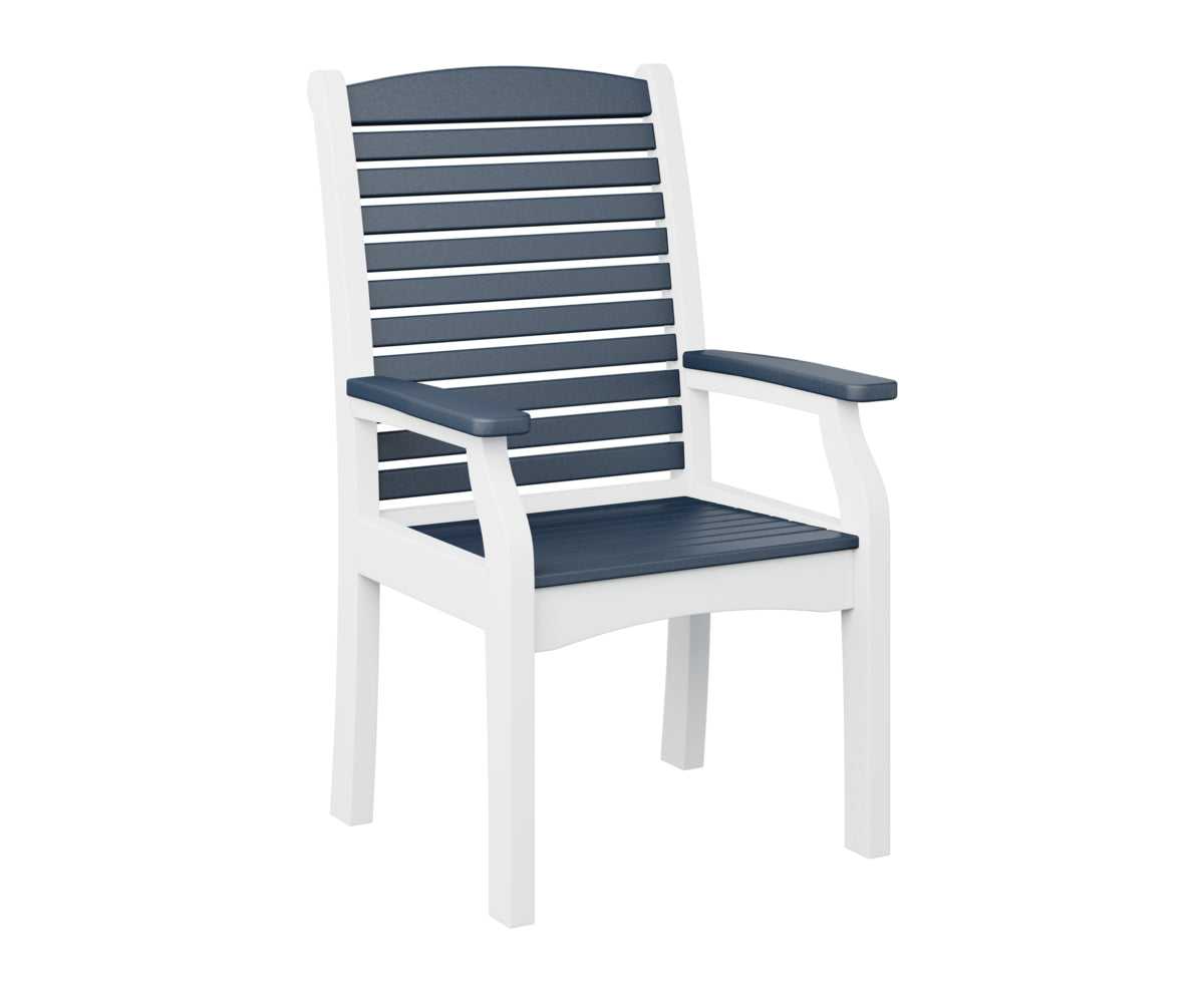 Navy Blue on White