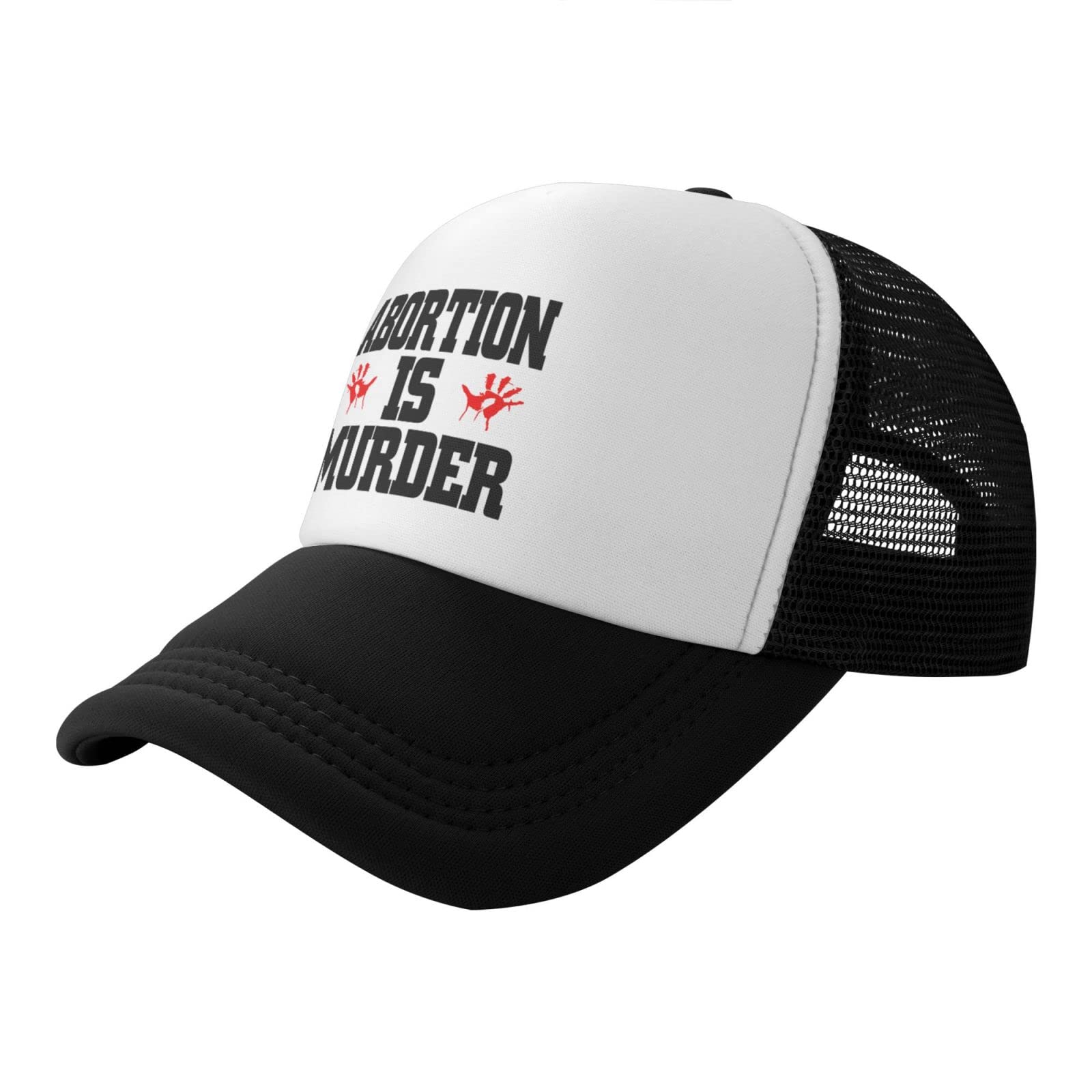 Adjustable NW Mesh Baseball Cap - Black Trucker Hat for Teens & Outdoor