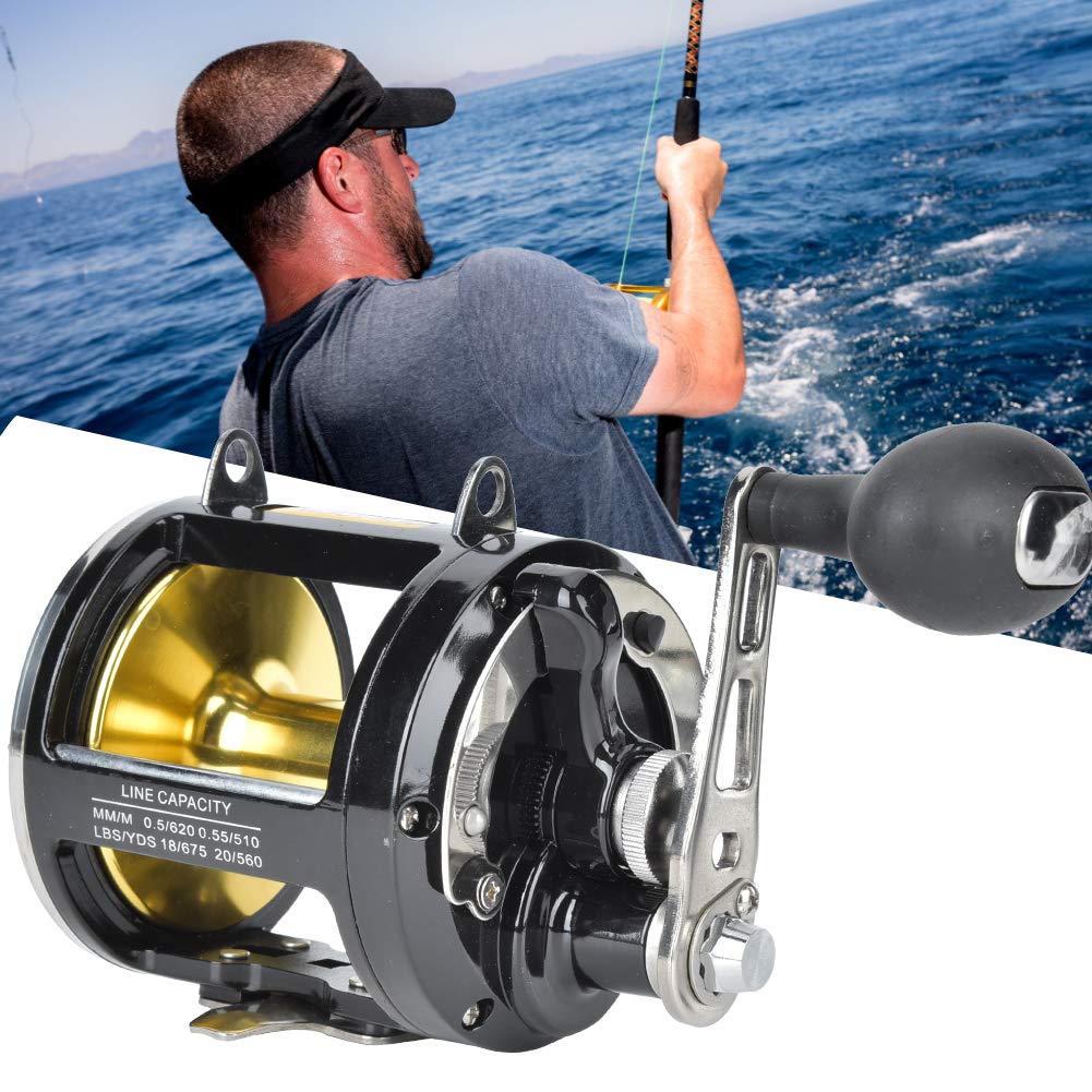 **Saltwater Fishing Reel - Heavy Duty Conventional Jigging Reel for Deep Sea Fishing | Saltwater Trolling, Offshore Angling & Big Game Fishing**