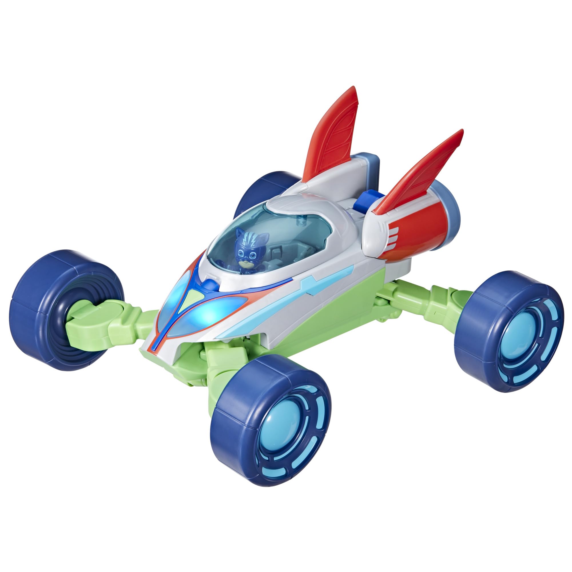 PJ Masks Power Heroes PJ Explorider Transforming Vehicle - 3 Modes with Lights & Sounds | Interactive Preschool Toy for Boys & Girls Ages 3+ | Birthday Gift & Imaginative Play for Kids