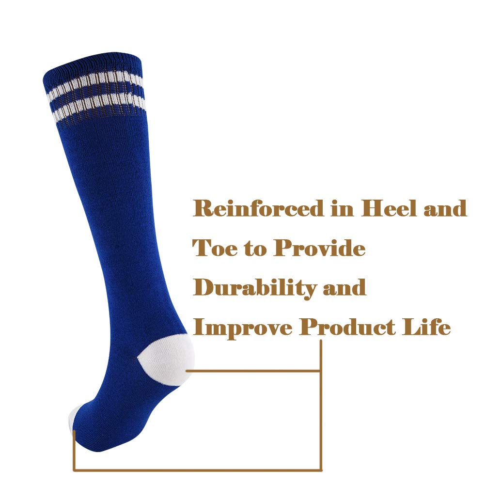 **Best Knee High Socks for Kids - Cotton Soccer Socks for Boys & Girls, Toddler Athletic Socks - Perfect for Sports, School & Everyday Wear**