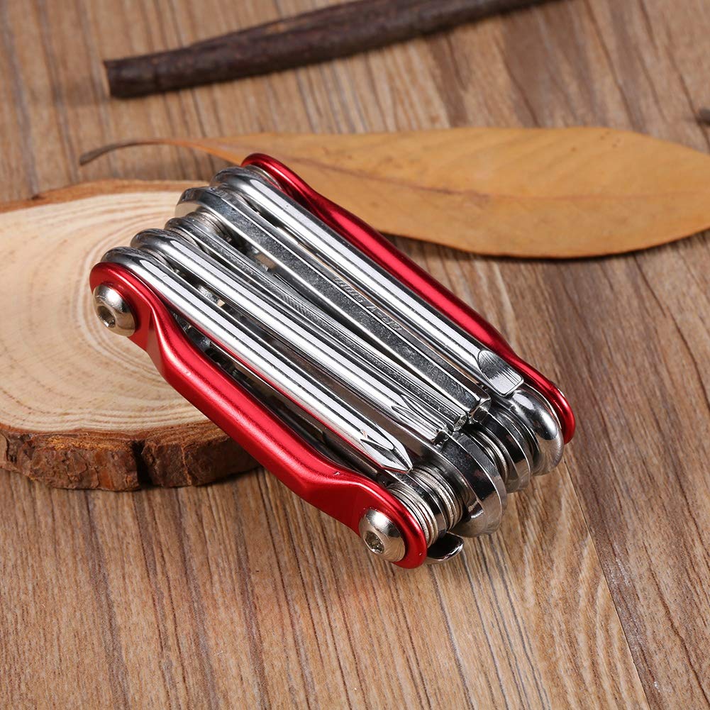 Shanrya 11-in-1 Professional Bicycle Repair Tool Kit - Multi-Function Bike Maintenance Tools for Road & Mountain Bikes - Perfect for On-the-Go Cycling Repairs & Emergency Fixes