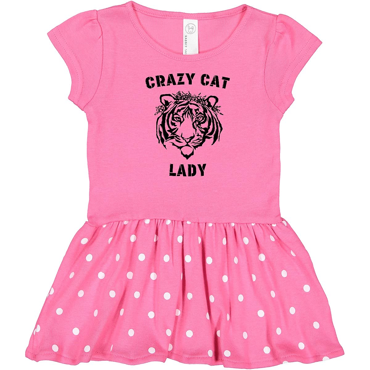 Crazy Cat Lady Tiger Crown Infant Dress for Playtime & Parties