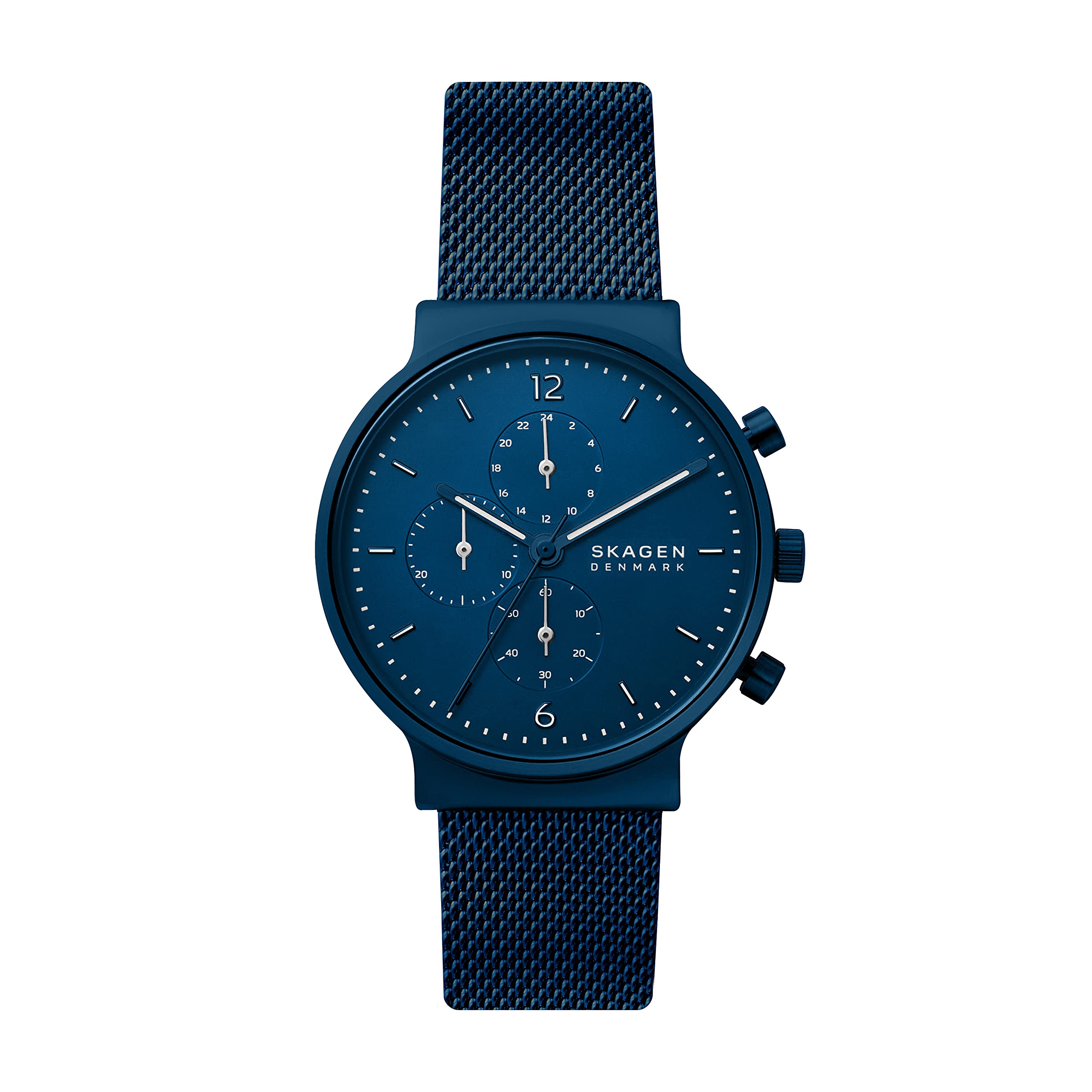 Skagen Men's Ancher Stainless Steel Mesh Quartz Watch - Slim Minimalist Design for Business, Casual & Everyday Wear | Water Resistant & Durable Timepiece
