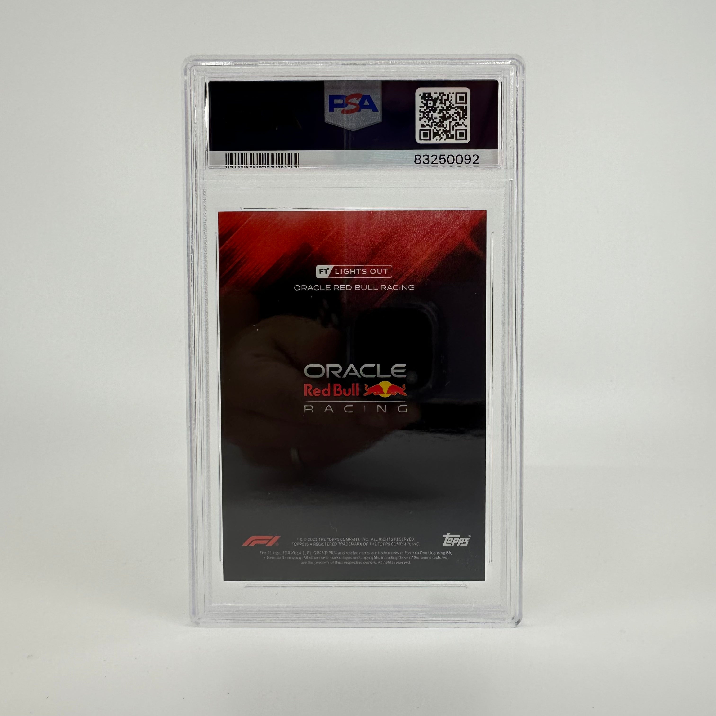 PSA 9 Graded 2003/10 Sergio Perez Red Bull Racing F1 Rookie Card - Perfect for Collectors & Formula 1 Fans Display