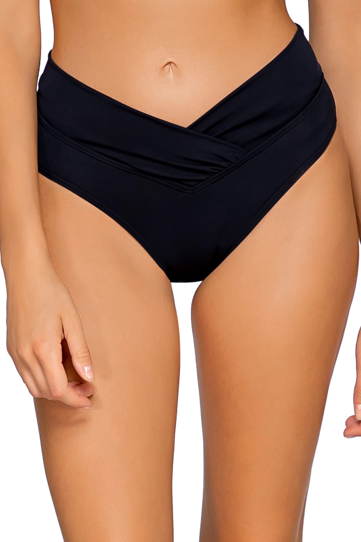 Summer Lovin V Front Black Bikini Top - Sexy Swimwear for Women, Beach Vacation & Pool Party Essentials